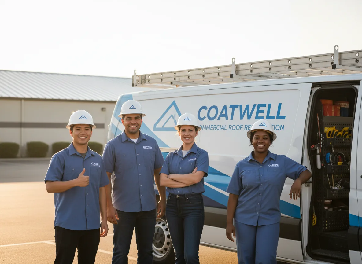 Commercial roof coating company in Bovey, MN
