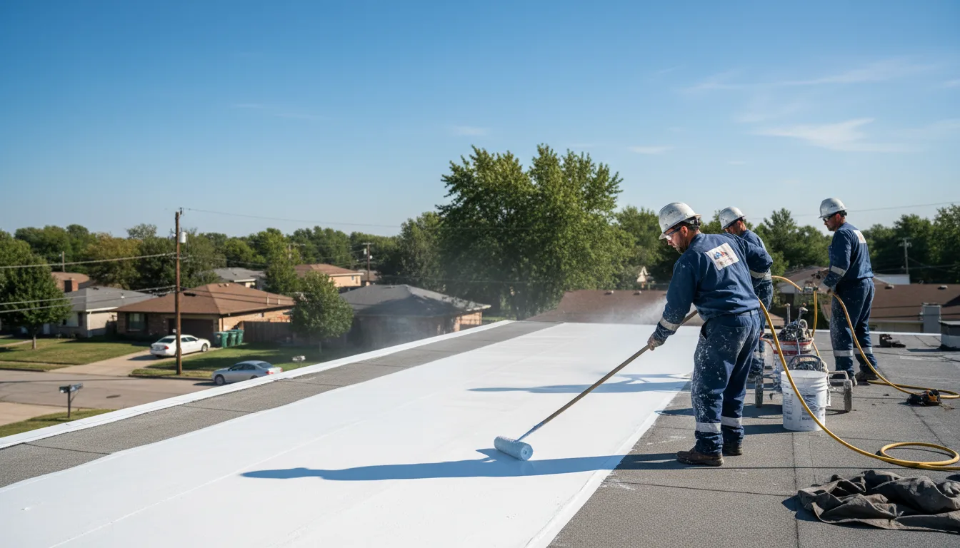 Commercial roof coating in Bovey, MN near me